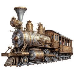 Obraz premium old steam locomotive