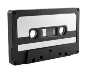 Creating music memories vintage cassette tapes home studio audio recording nostalgic vibe retro concept. Cut out png