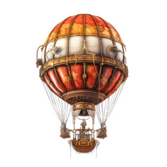 Obraz premium steampunk hot air balloon