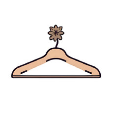 coat hanger isolated on white