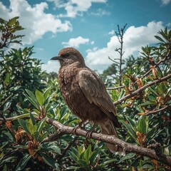 red tailed hawk perched
