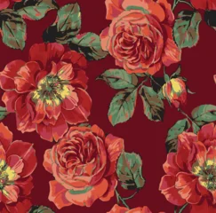 Gardinen Vintage Blumen Adobe Illustrator Artwork  © Nendi