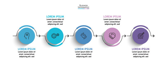 Business data visualization. timeline infographic icons designed for abstract background template
