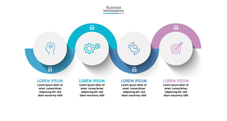 Business data visualization. timeline infographic icons designed for abstract background template