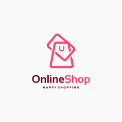 Online Shop logo designs template, Phone Shop logo symbol icon, Logo template icon