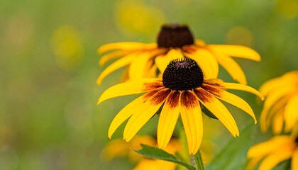 Close-up of two yellow flowers