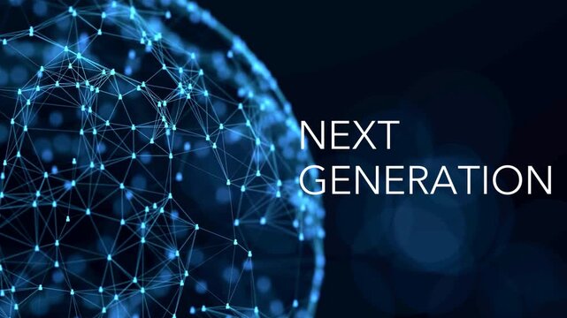 Next Generation Technology Concept with Abstract Digital Global Network and Connectivity