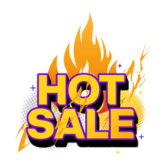 Hot Sales banner template design for social media and website. Special Offer Hot Sale campaign. Vector Eps 