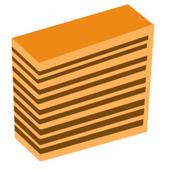 illustration of lapis legit layer cake