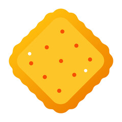Delicious food vector icon on white background.