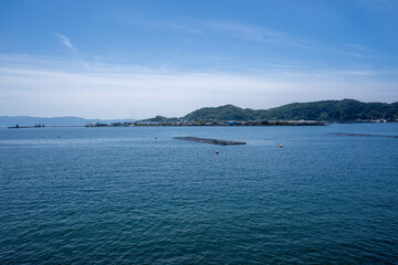 初夏の指宿近辺の海岸線風景