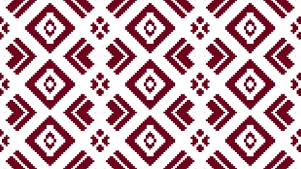 Elegant geometric pattern with diamond shapes in deep red offers a visually appealing and unique background texture