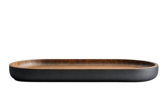 A tray front view full length on white background,png