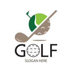 golf logo design suitable for golf sports clubs