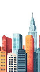 Obraz premium vector city skyline