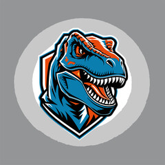 T-Rex vector illustration as a logo