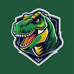 T-Rex vector illustration as a logo