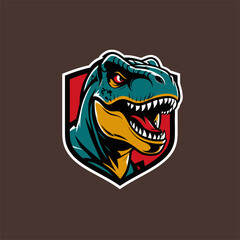 T-Rex vector illustration as a logo