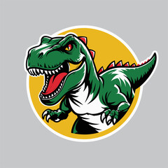 Obraz premium T-Rex vector illustration as a logo