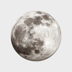 Full moon, close-up, detailed