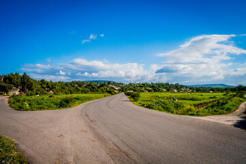 country road in the countryside