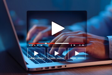 E-learning, online education concept, learn on internet, online lessons, webinar. Education internet Technology. During online courses, video tutorial, internet solution, seminar, meeting.