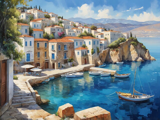 view of the old town of rovinj croatia