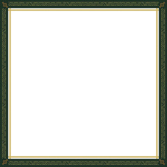 Elegant Geometric Gold Frame