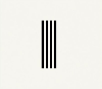 Three parallel black lines, vertically aligned on a light gray background