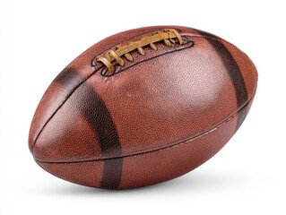 Close-up of a vintage American football