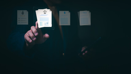 Concept of fair and suitable employment agreement or contract and benefits for employees, businessmen show a handshake after a successful business negotiation between the employer and employee.