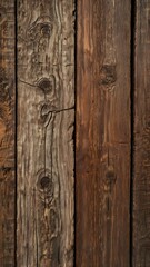 Naklejka premium Rustic Wooden Texture Close-Up of Aged Planks for Backgrounds and Design Elements