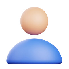 Avatar 3D Icon – Stylized 3D Avatar of a Person, Profile Picture Illustration PNG Transparent