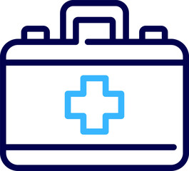 First aid box icon. First aid kit. Medical briefcase icon. Med Kit Icon Vector Design on White Background. Doctor bag icon