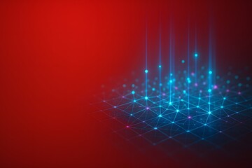 Obraz premium Holographic Data Network for Advanced Connectivity and Visualization