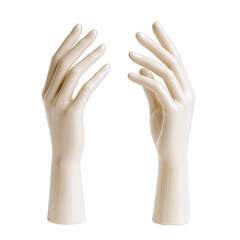 Obraz premium Elegant Mannequin Hands Displaying Graceful Poses, Ideal for Jewelry and Accessory Showcasing