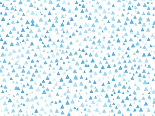 A dense field of small, light-blue triangles.  The triangles vary slightly in shade and overlap to create a subtle visual gradient.  The backdrop is pure white