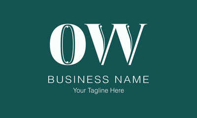 OW O ow initial logo | initial based abstract modern minimal creative logo, vector template image. luxury logotype logo, real estate homie logo. typography logo. initials logo