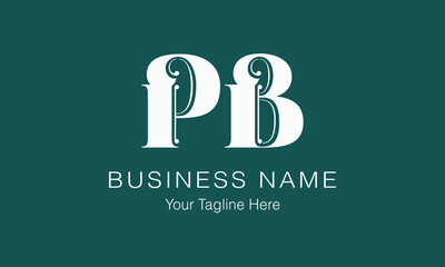 PB P pb initial logo | initial based abstract modern minimal creative logo, vector template image. luxury logotype logo, real estate homie logo. typography logo. initials logo