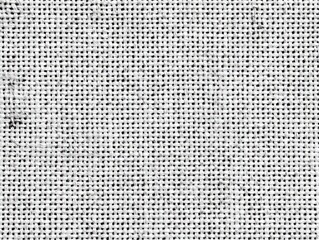 Close-up view of a plain white fabric weave
