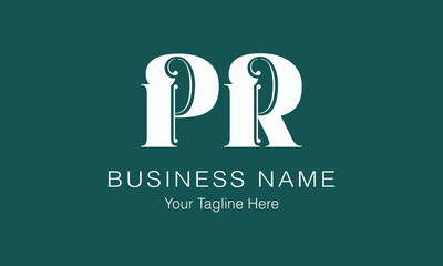 PR P pr initial logo | initial based abstract modern minimal creative logo, vector template image. luxury logotype logo, real estate homie logo. typography logo. initials logo