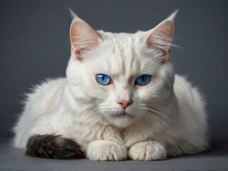 cat on white background