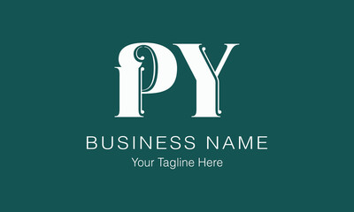 PY P py initial logo | initial based abstract modern minimal creative logo, vector template image. luxury logotype logo, real estate homie logo. typography logo. initials logo