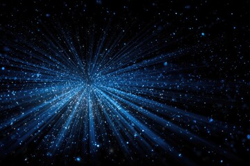 Obraz premium Abstract Blue Light Burst Background