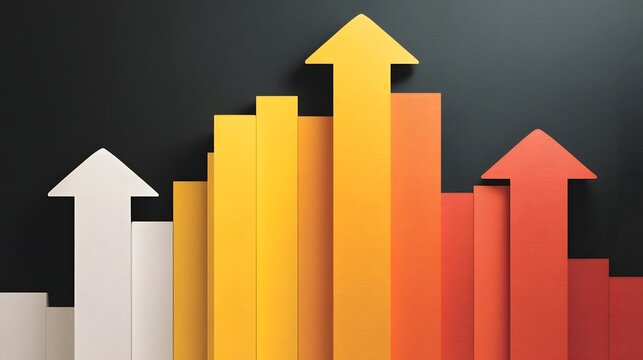 Growth breakthrough chart exceeding the ceiling