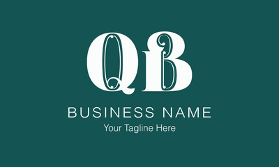 QB Q qb initial logo | initial based abstract modern minimal creative logo, vector template image. luxury logotype logo, real estate homie logo. typography logo. initials logo