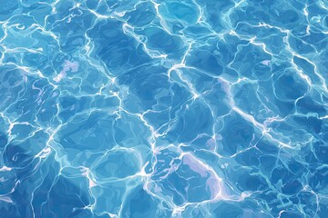 Obraz premium Rippled, turquoise water surface with light reflections