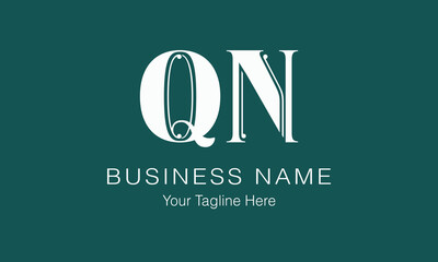 QN Q qn initial logo | initial based abstract modern minimal creative logo, vector template image. luxury logotype logo, real estate homie logo. typography logo. initials logo