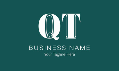 QT Q qt initial logo | initial based abstract modern minimal creative logo, vector template image. luxury logotype logo, real estate homie logo. typography logo. initials logo