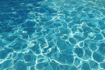 Obraz premium Abstract view of rippled turquoise water